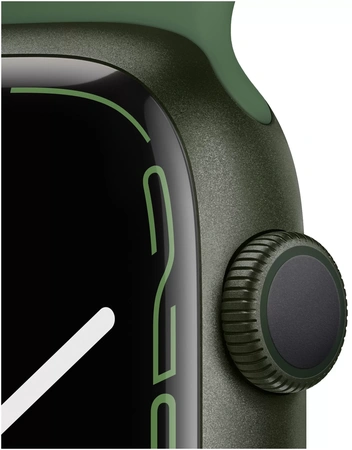 Фото-2 Часы Apple Watch Series 7 GPS 45mm Aluminum Case with Sport Band (Зеленый / Зеленый клевер)
