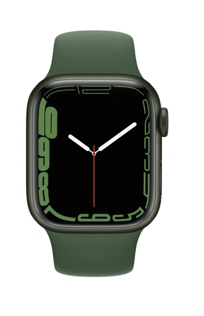 Фото-1 Часы Apple Watch Series 7 GPS 41mm Aluminum Case with Sport Band (Зеленый / Зеленый клевер)