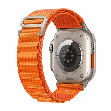Фото-3 Умные часы Apple Watch Ultra 49 мм, GPS + Cellular, титан, ремешок Alpine оранжевый
