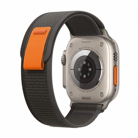Фото-3 Умные часы Apple Watch Ultra 49 мм, GPS + Cellular, титан, ремешок Trail чёрный / серый