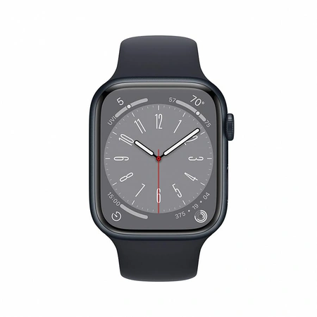 Фото-6 Умные часы Apple Watch Series 8 45 мм, GPS, алюминий «тёмная ночь», спортивный ремешок «тёмная ночь»