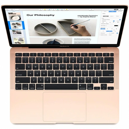 Фото-1 Ноутбук Apple MacBook Air 13 (USB-C) 2020 Intel Core i3, 1,1 ГГц, 8 Гб, 256 Гб (MWTL2RU) золотистый