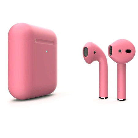фото главное Беспроводные наушники Apple AirPods 2 (с функцией беспроводной зарядки) Custom Edition розовые матовые