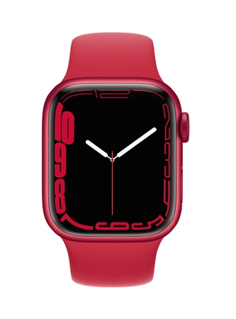 Фото-1 Часы Apple Watch Series 7 GPS 41mm Aluminum Case with Sport Band (PRODUCT) RED