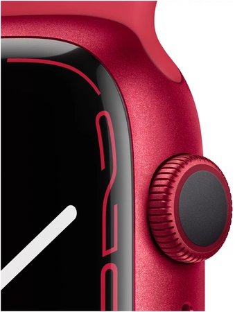 Фото-2 Часы Apple Watch Series 7 GPS 45mm Aluminum Case with Sport Band (PRODUCT)RED