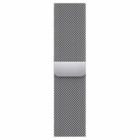 Фото-2 Умные часы Apple Watch Series 9 41 мм, стальные, браслет миланская петля, серебристого цвета