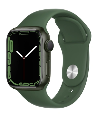фото главное Часы Apple Watch Series 7 GPS 41mm Aluminum Case with Sport Band (Зеленый / Зеленый клевер)