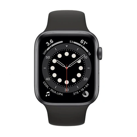 Фото-2 Умные часы Apple Watch Series 6 44 мм, алюминий «серый космос», спортивный ремешок чёрного цвета