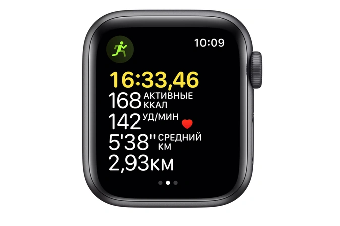 Фото-2 Умные часы Apple Watch SE GPS 40 мм, алюминий «серый космос», спортивный ремешок цвета "тёмная ночь"