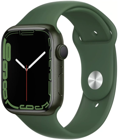фото главное Часы Apple Watch Series 7 GPS 45mm Aluminum Case with Sport Band (Зеленый / Зеленый клевер)