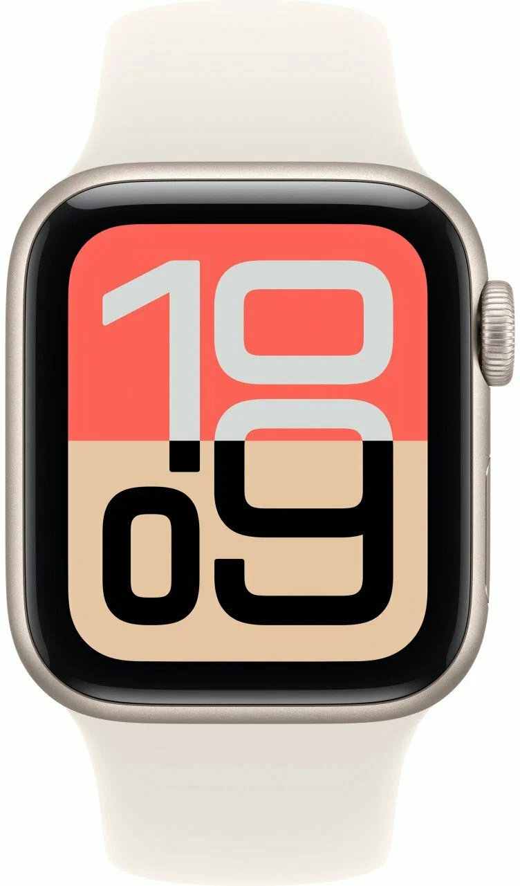 Умные часы Apple Watch SE 3 2025 40mm Starlight Aluminum Starlight Sport Band S/M